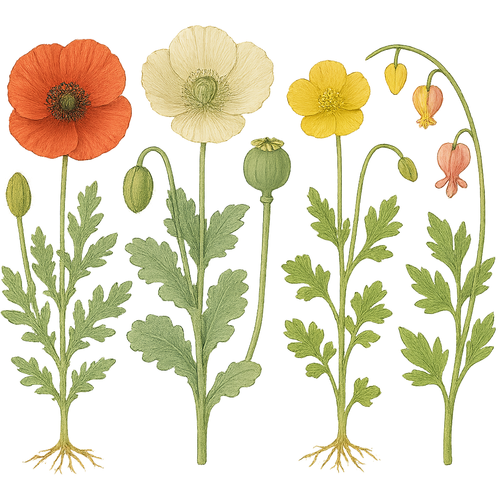 Papaveraceae example - Poppy flower